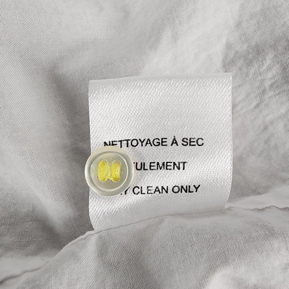 Kerri Rosenthal Small White Cotton Shirt with Pink Heart Applique Button Up Top - Picture 4 of 13